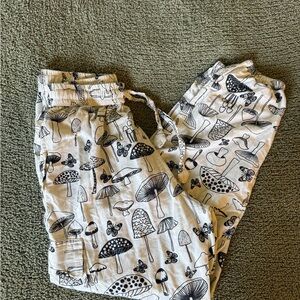 Rising International Black and White Mushroom Print Pants